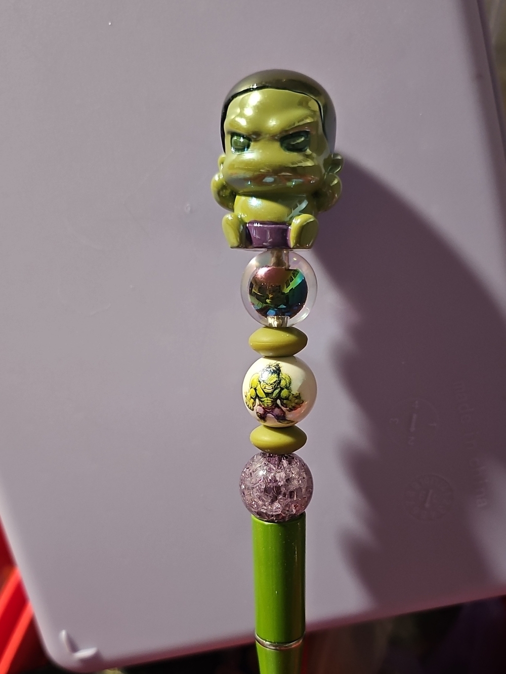 Hulk Custom Beadable Pen